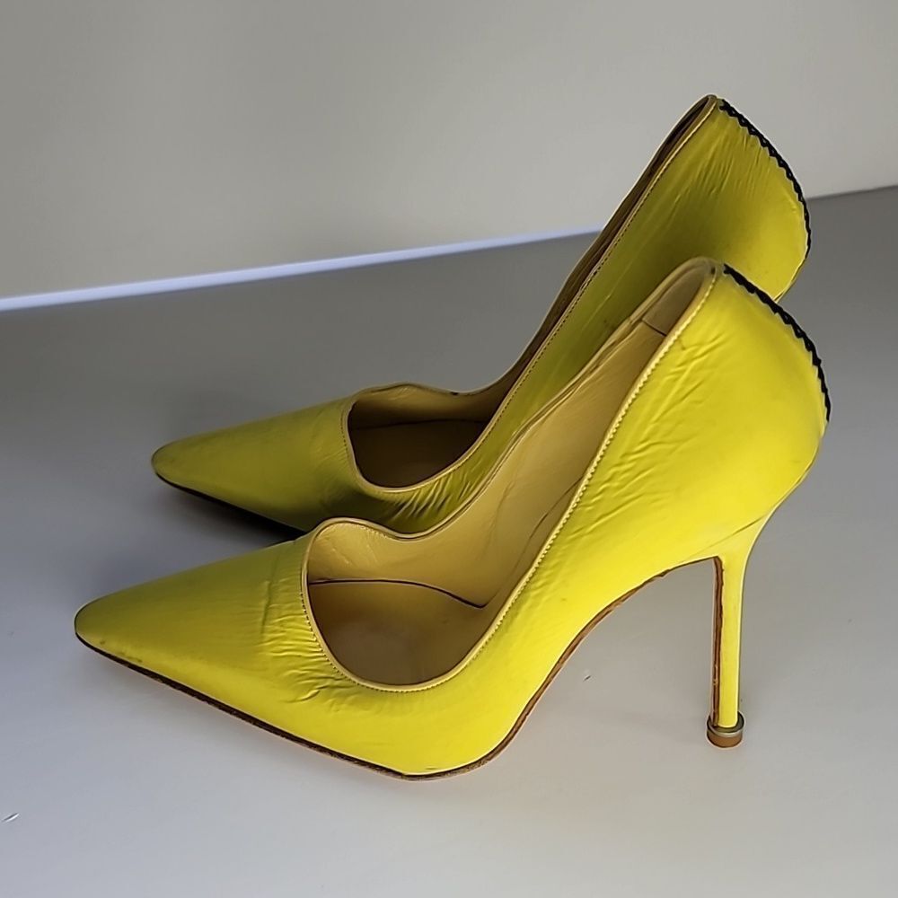 Manolo Blahnik Yellow Women's Heels